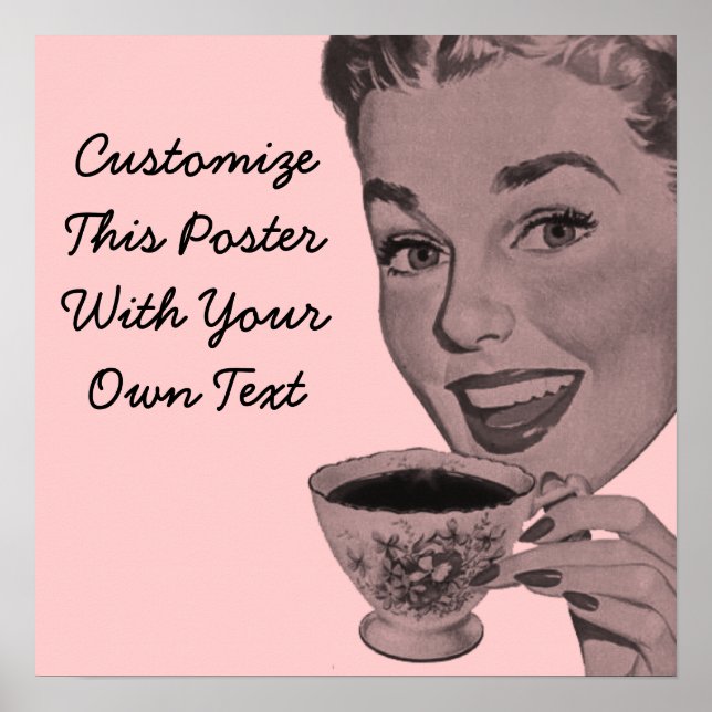 Poster Retro Tea (Frente)