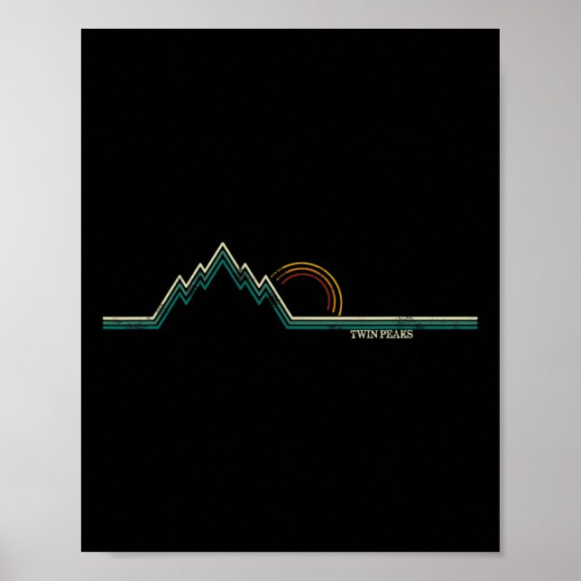 Poster Retro Twin Peaks  (Frente)