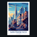 Poster Retro Viagem San Francisco California Wall Art<br><div class="desc">Celebrar o encanto icônico da Bay Area com esta Arte Mural da Califórnia na Viagem Retro São Francisco, projetada no estilo da poster de viagens vintage nostálgica, esta trabalho de arte apresenta visões clássicas de São Francisco — como a ponte de Portas do Ouro, carros a cabo ou Damas Pintadas...</div>
