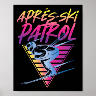 Poster Retro Vintage Anos 80 Apres Ski Patrol _1