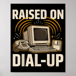 Poster Retro Vintage Anos 90 Computador Geek Nerd Criado