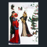 Poster Retro vintage art deco pessoas de Natal<br><div class="desc">design por www.etsy.com/Shop/VanityFlairDesigns</div>