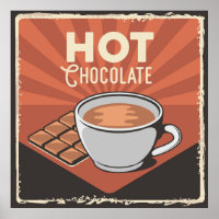 retro vintage de chocolate quente