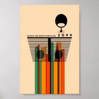 Poster Retro Vintage Estética Original de Meados do Sécul