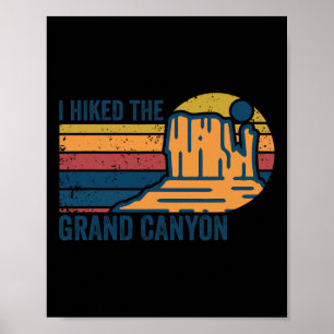 Poster Retro Vintage Eu Caminhei O Grand Canyon Parque Na