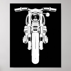 Poster Retro Vintage Motorcycle I love my Motorbik
