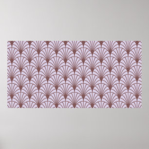 Poster Retro vintage padrão tradicional chinês sem descon