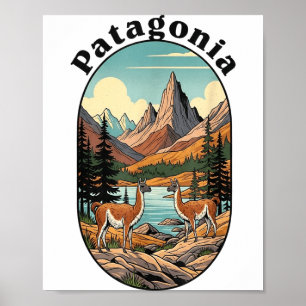 Poster Retro Vintage Patagônia Ao Ar Livre