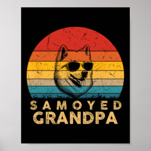 Poster Retro Vovô Amovado Cachorro Pais Pais Da