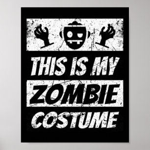 Poster Retro Zombies Halloween Boys Figurume Divertido