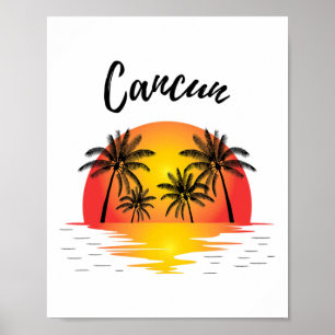 Poster Retroativo Legal Cancún Original México Beija Suns