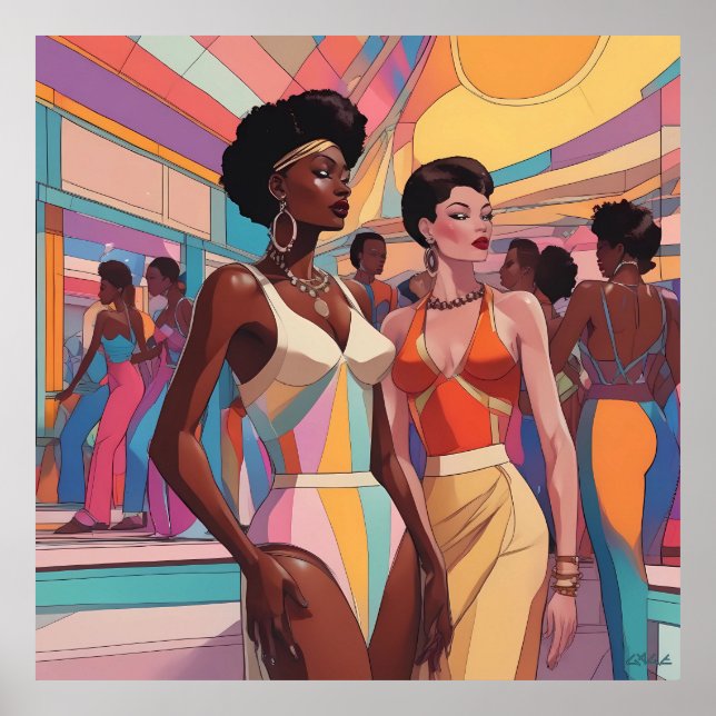 Poster Retrowave Party 1980 (Frente)