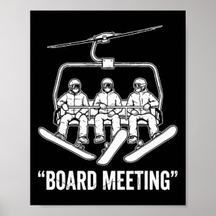 Poster Reunião da Diretoria T, Esportes de Inverno de Esq