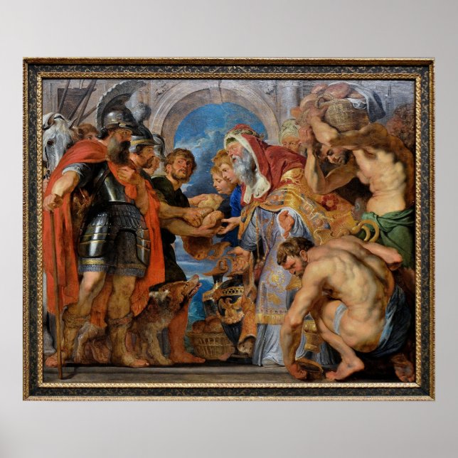 Poster Reunião de Abraão e Melchizedek (Frente)