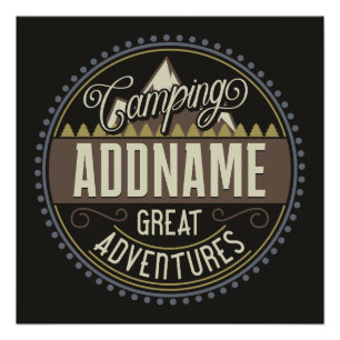 Póster Reunião de Campanha de Viagem de Camp da Família d