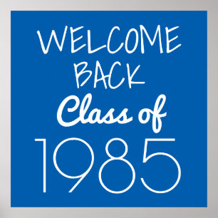 Poster Reunião de Classe Bem-vindo de volta