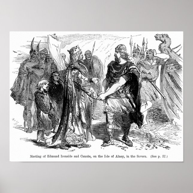Póster Reunião de Edmund Ironside e Canute (Frente)