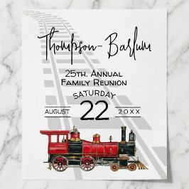 Póster Reunião de Família Trem Vermelho