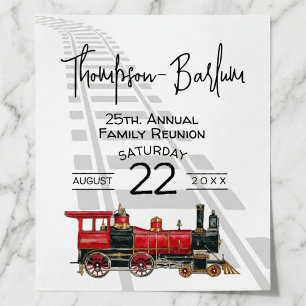 Póster Reunião de Família Trem Vermelho