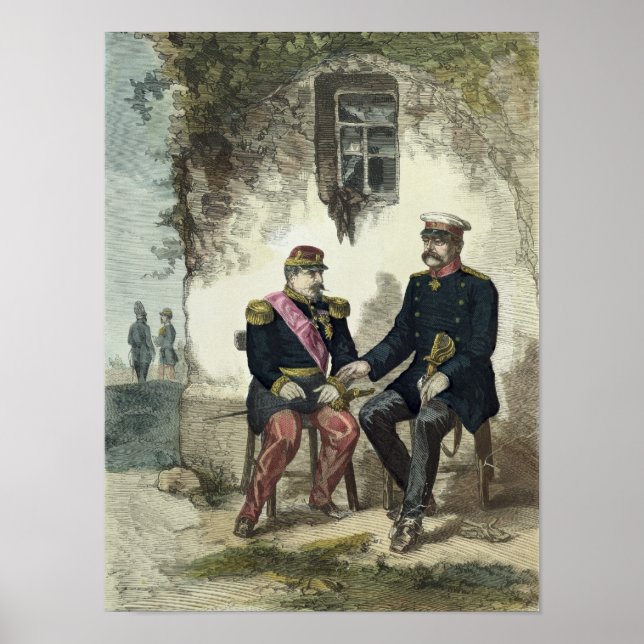 Póster Reunião entre Otto von Bismarck e Napoleão (Frente)