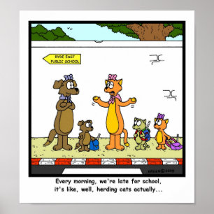Póster Reunindo gatos