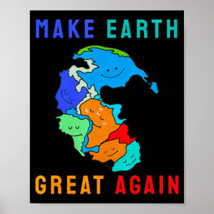 Poster Reunir Pangéia Faça a Terra Grande Novamente Camis