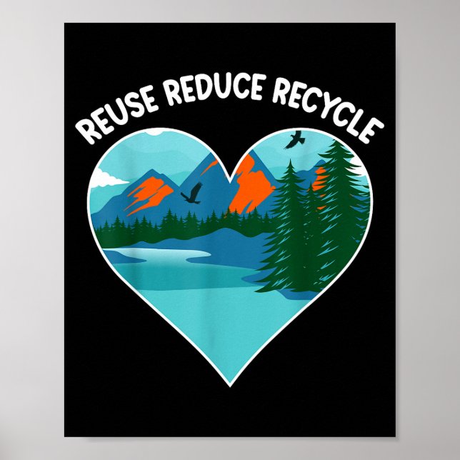 Poster Reutilizar Reduzir Reciclar  (Frente)