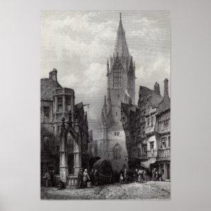 Póster Reutlingen, gravado por J.J. Grupo