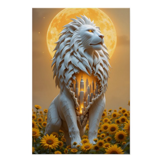 Póster Revelação Celestial de Leão (Frente)