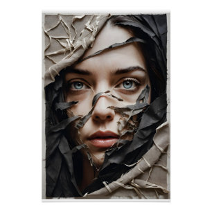 Póster Revelação da face têxtil