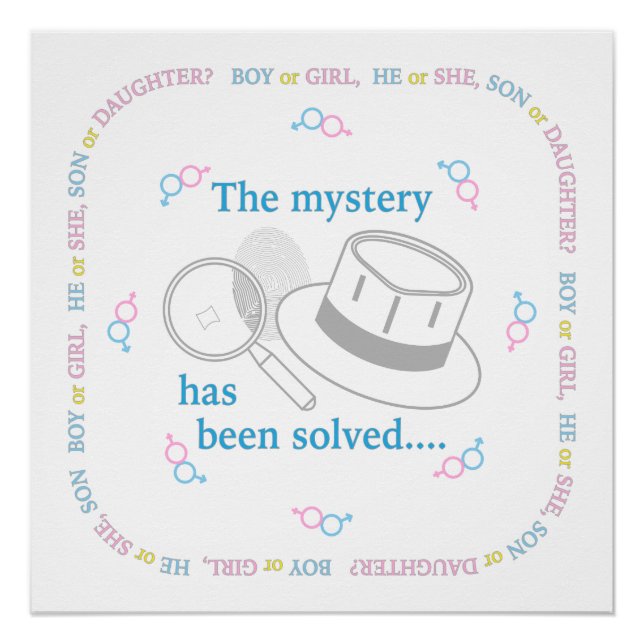 Póster Revelação do Sexo do Bebê  (Frente)