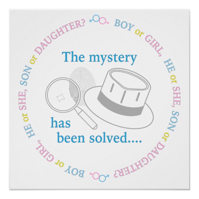 Póster Revelação do Sexo do Bebê  (Frente)