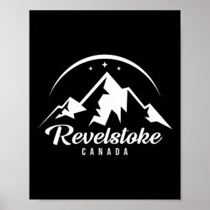 Poster Revelstoke Canada Ski Resort Skiting Snowboard