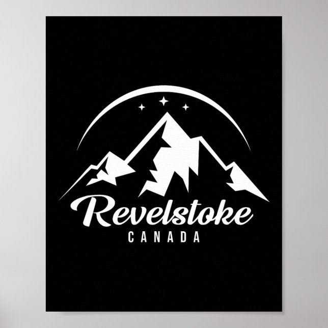 Poster Revelstoke Canada Ski Resort Skiting Snowboard (Frente)