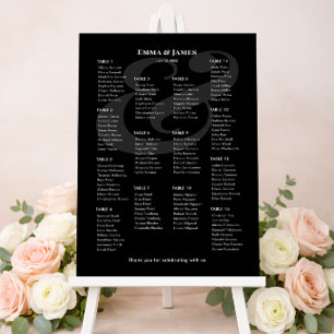 Poster REVERSE Black Ampersand Casamento   14 Plano de Sa