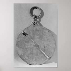 Poster Reverso de um astrolabe do Moorish, de Córdova