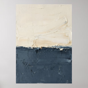 Poster Revestimento Texturizado Creme Neutro Impasto Abst