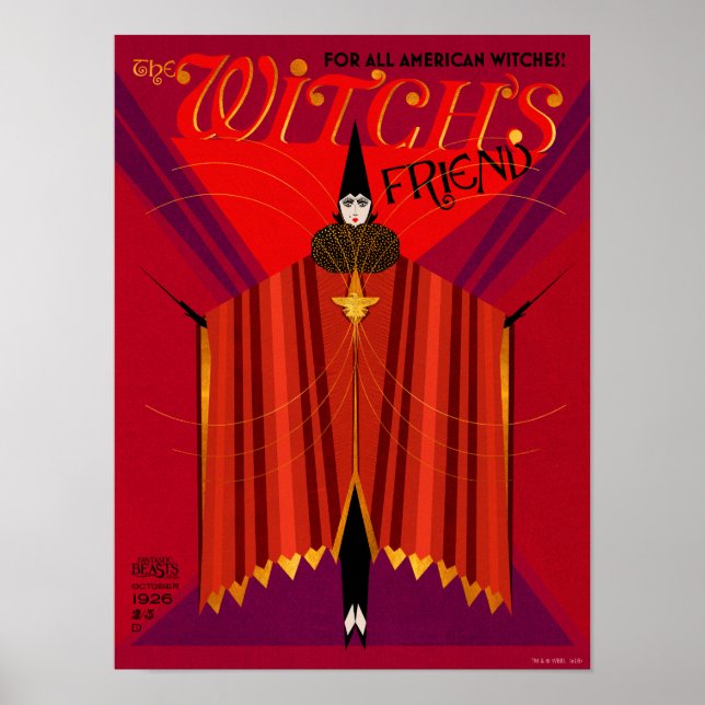 Poster Revista de outubro do Amigo da Bruxa (Frente)