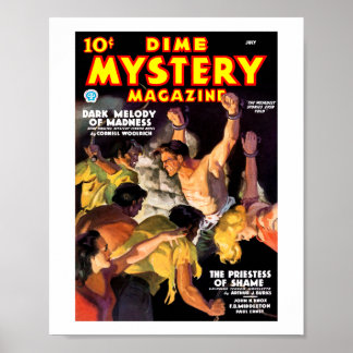 Poster Revista Dime Mystery (julho de 1935)
