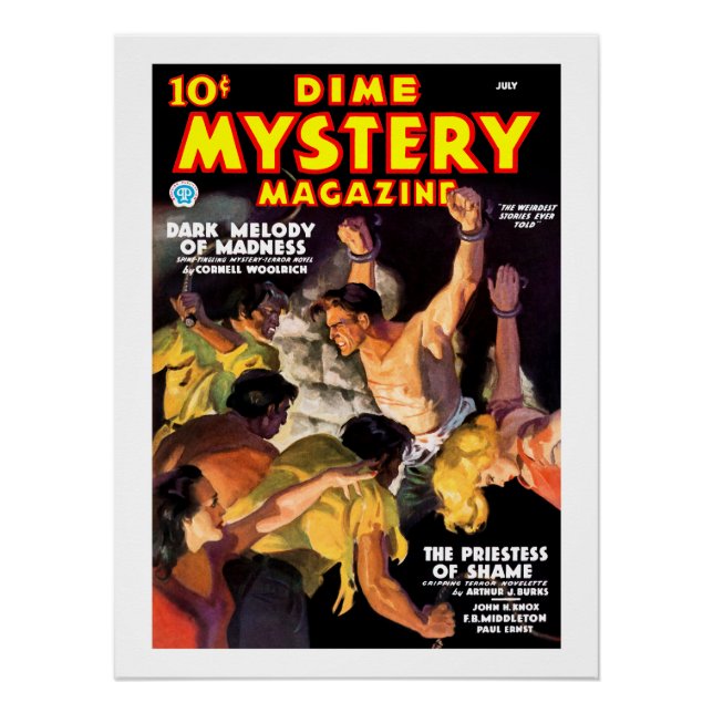 Póster Revista Dime Mystery (julho de 1935) (Frente)