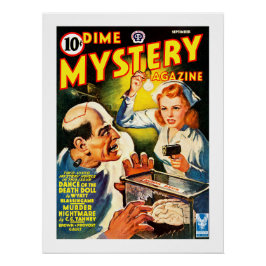 Póster Revista Dime Mystery (Set, 1942)