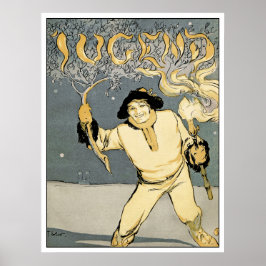 Póster Revista Jugend Art - Art Nouveau - Jugenstil