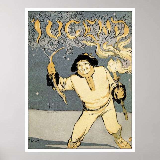 Póster Revista Jugend Art - Art Nouveau - Jugenstil (Frente)