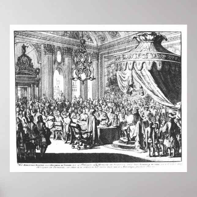 Poster Revogação do Edito de Nantes (Frente)