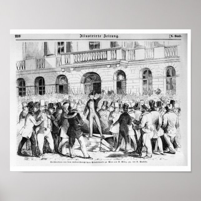 Póster Revolta em Viena (Frente)