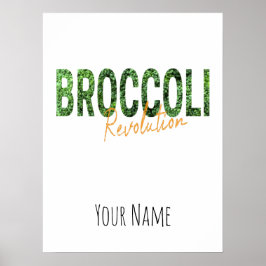Poster Revolução do brócolis Vegias e Vegetais