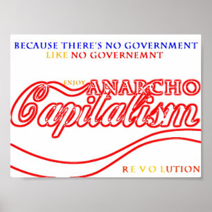 Póster Revolução do capitalista de Anarcho