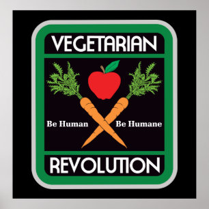 Poster Revolução do vegetariano
