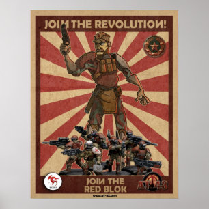 Póster Revolução vermelha de Blok