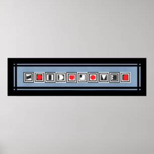 Poster REVOLUCIONAMENTO Cinza Negra Vermelha